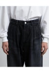 Graphpaper(グラフペーパー) Selvage Denim Two Tuck Tapered Pants -DARK FADE- セルヴィッチデニムツータックテーパードパンツ ダークフェイド GU263-40060DB