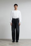 Graphpaper(グラフペーパー) Selvage Denim Two Tuck Tapered Pants -DARK FADE- セルヴィッチデニムツータックテーパードパンツ ダークフェイド GU263-40060DB