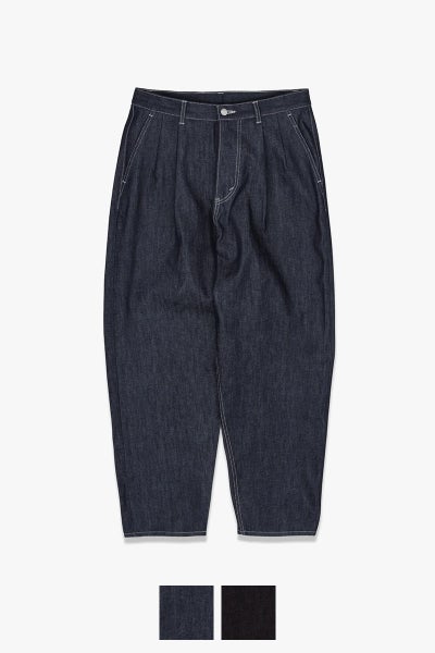 Graphpaper(グラフペーパー) Selvage Denim Two Tuck Tapered Pants セルヴィッチデニムツータックテーパードパンツ GU263-40060RB