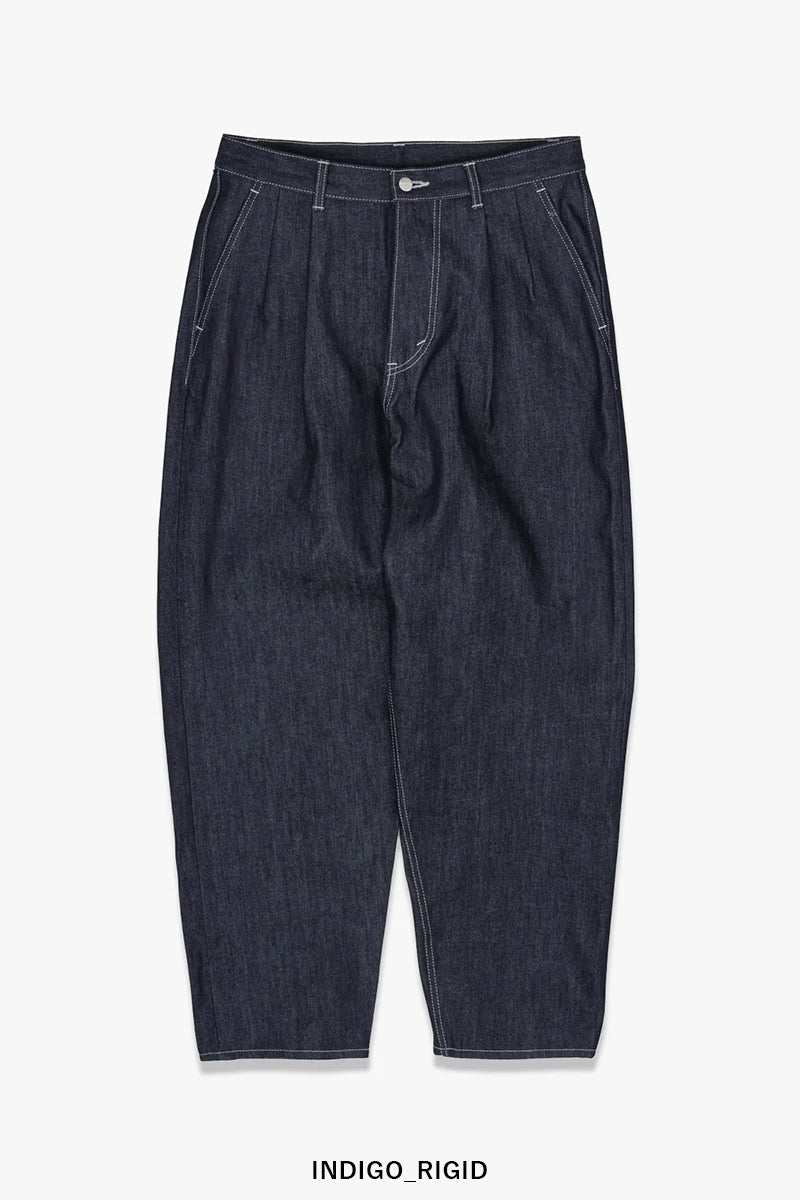 Graphpaper(グラフペーパー) Selvage Denim Two Tuck Tapered Pants セルヴィッチデニムツータックテーパードパンツ GU263-40060RB