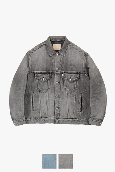 Graphpaper(グラフペーパー) Selvage Denim Trucker Jacket -LIGHT FADE- セルヴィッチデニムトラッカージャケット ライトフェイド GU263-20055LB
