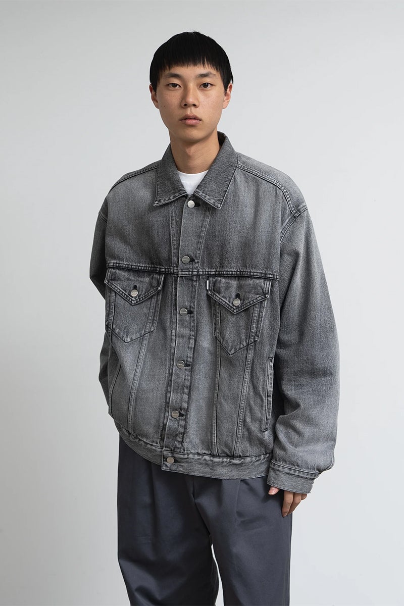 Graphpaper(グラフペーパー) Selvage Denim Trucker Jacket -LIGHT FADE- セルヴィッチデニムトラッカージャケット ライトフェイド GU263-20055LB
