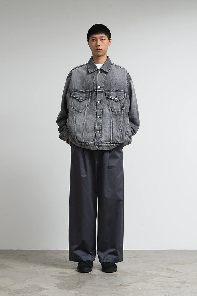 Graphpaper(グラフペーパー) Selvage Denim Trucker Jacket -LIGHT FADE- セルヴィッチデニムトラッカージャケット ライトフェイド GU263-20055LB