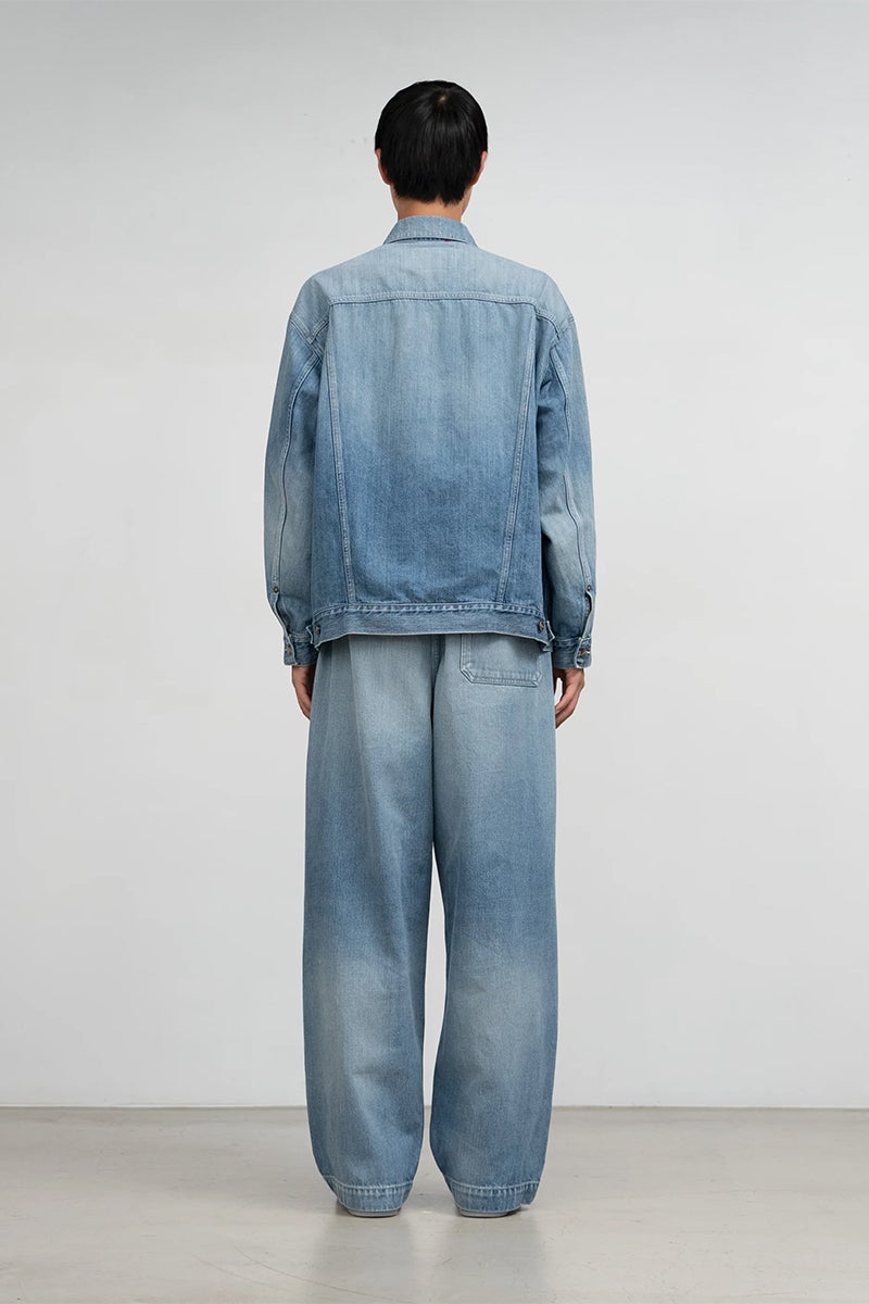 Graphpaper(グラフペーパー) Selvage Denim Trucker Jacket -LIGHT FADE- セルヴィッチデニムトラッカージャケット ライトフェイド GU263-20055LB