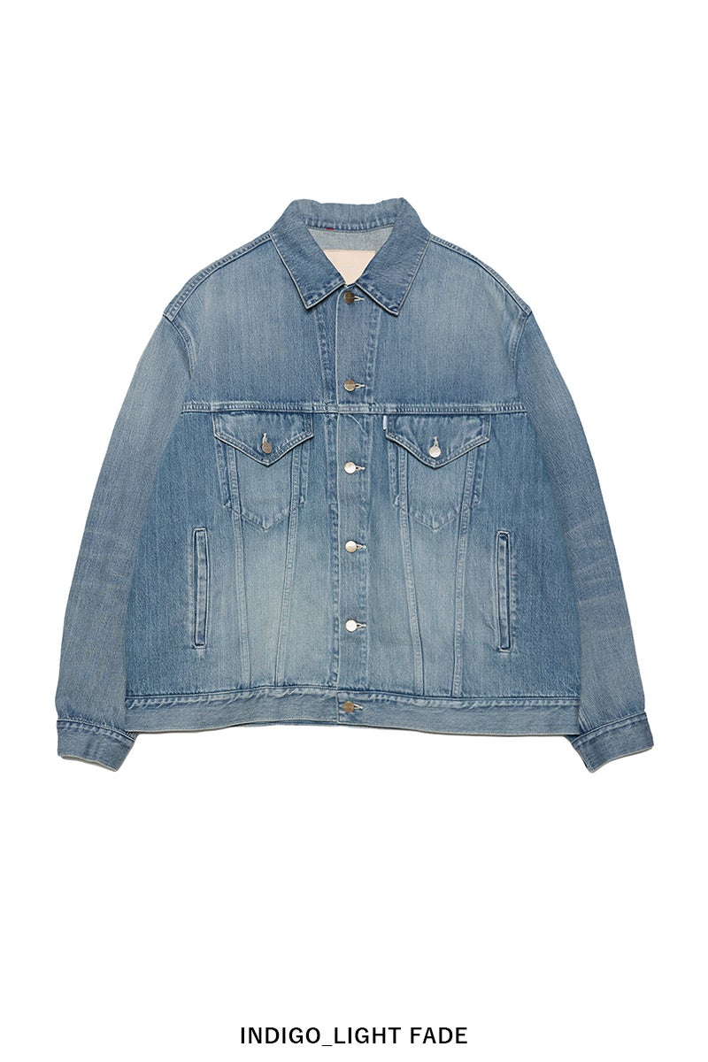 Graphpaper(グラフペーパー) Selvage Denim Trucker Jacket -LIGHT FADE- セルヴィッチデニムトラッカージャケット ライトフェイド GU263-20055LB
