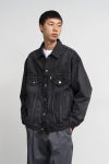Graphpaper(グラフペーパー) Selvage Denim Trucker Jacket -DARK FADE- セルヴィッチデニムトラッカージャケット ダークフェイド GU263-20055DB
