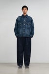 Graphpaper(グラフペーパー) Selvage Denim Trucker Jacket -DARK FADE- セルヴィッチデニムトラッカージャケット ダークフェイド GU263-20055DB