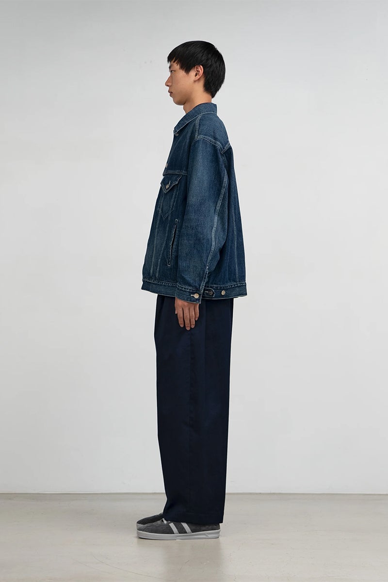 Graphpaper(グラフペーパー) Selvage Denim Trucker Jacket -DARK FADE- セルヴィッチデニムトラッカージャケット ダークフェイド GU263-20055DB