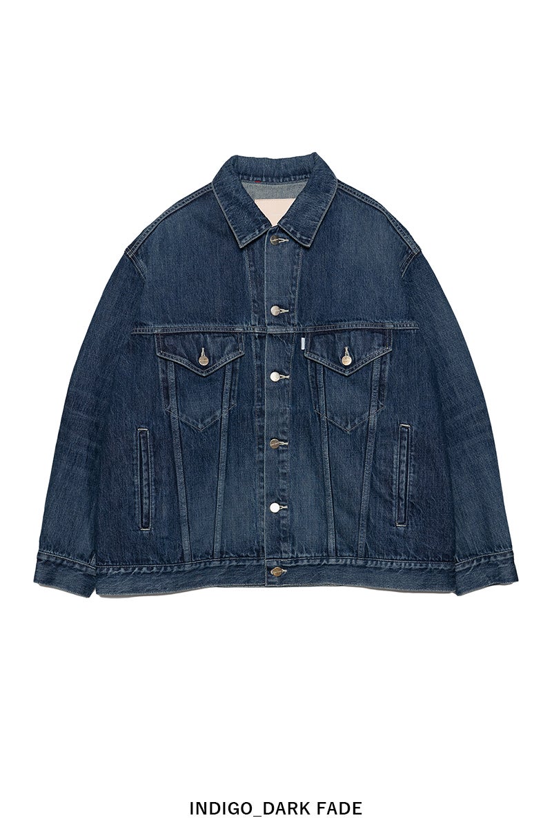 Graphpaper(グラフペーパー) Selvage Denim Trucker Jacket -DARK FADE- セルヴィッチデニムトラッカージャケット ダークフェイド GU263-20055DB