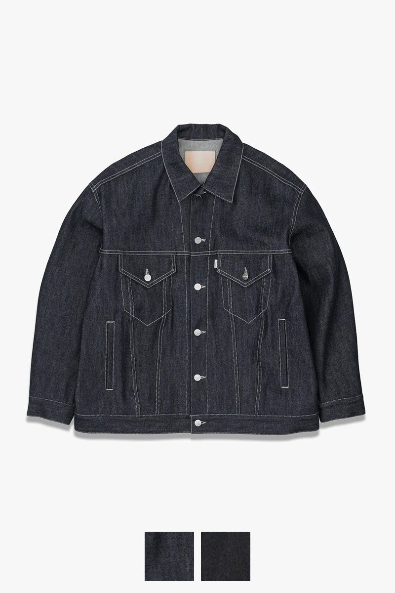 Graphpaper(グラフペーパー) Selvage Denim Trucker Jacket セルヴィッチデニムトラッカージャケット GU263-20055RB