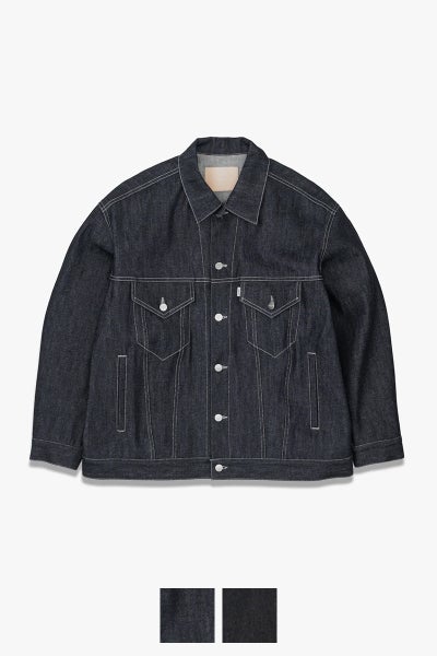Graphpaper(グラフペーパー) Selvage Denim Trucker Jacket セルヴィッチデニムトラッカージャケット GU263-20055RB