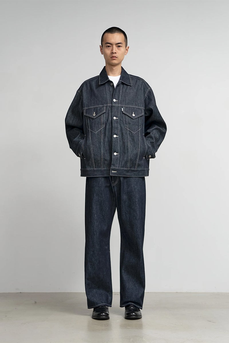 Graphpaper(グラフペーパー) Selvage Denim Trucker Jacket セルヴィッチデニムトラッカージャケット GU263-20055RB
