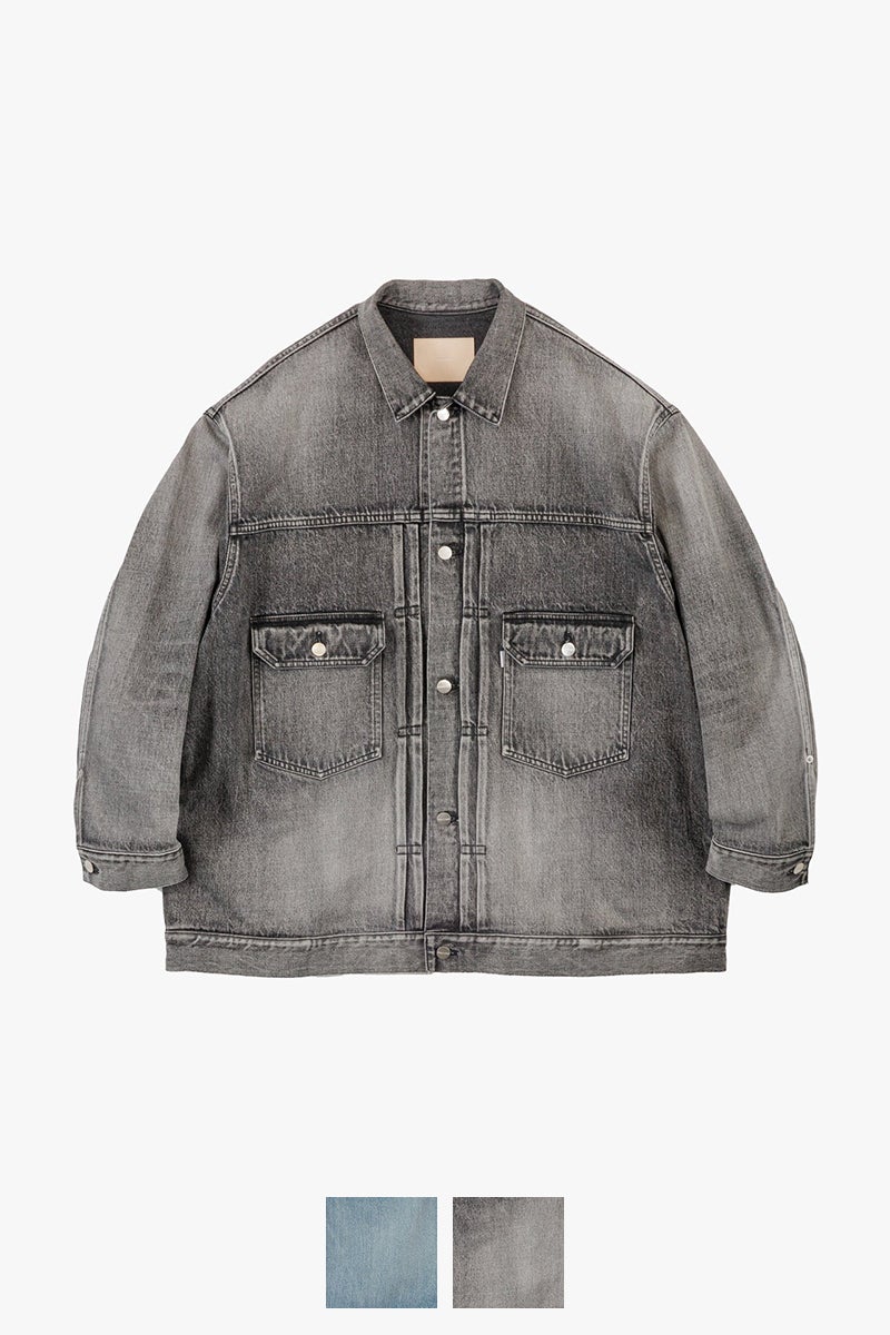 Graphpaper(グラフペーパー) Selvage Denim Jacket -LIGHT FADE- セルヴィッチデニムジャケット ライトフェイド GU263-20054LB