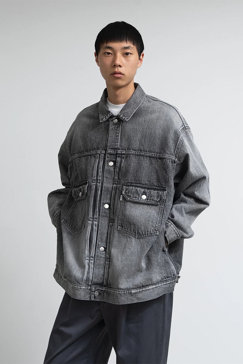 Graphpaper(グラフペーパー) Selvage Denim Jacket -LIGHT FADE- セルヴィッチデニムジャケット ライトフェイド GU263-20054LB
