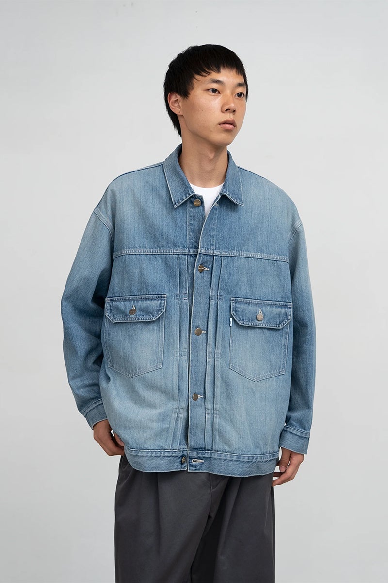 Graphpaper(グラフペーパー) Selvage Denim Jacket -LIGHT FADE- セルヴィッチデニムジャケット ライトフェイド GU263-20054LB