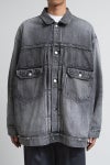 Graphpaper(グラフペーパー) Selvage Denim Jacket -LIGHT FADE- セルヴィッチデニムジャケット ライトフェイド GU263-20054LB