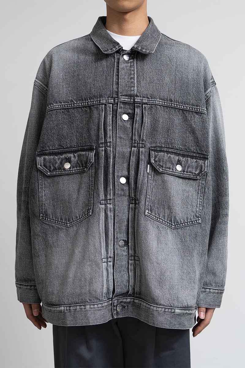 Graphpaper(グラフペーパー) Selvage Denim Jacket -LIGHT FADE- セルヴィッチデニムジャケット ライトフェイド GU263-20054LB