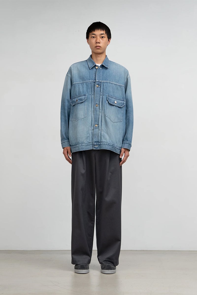 Graphpaper(グラフペーパー) Selvage Denim Jacket -LIGHT FADE- セルヴィッチデニムジャケット ライトフェイド GU263-20054LB