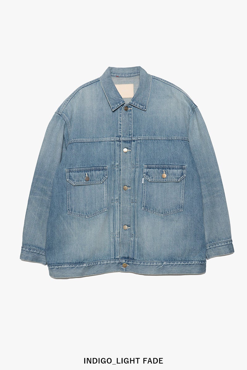 Graphpaper(グラフペーパー) Selvage Denim Jacket -LIGHT FADE- セルヴィッチデニムジャケット ライトフェイド GU263-20054LB