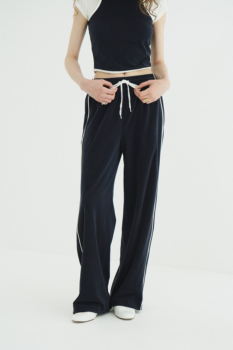 CLANE(クラネ) PILE CONTRAST LINE SET UP パイルコントラストラインセットアップ 11112-5003