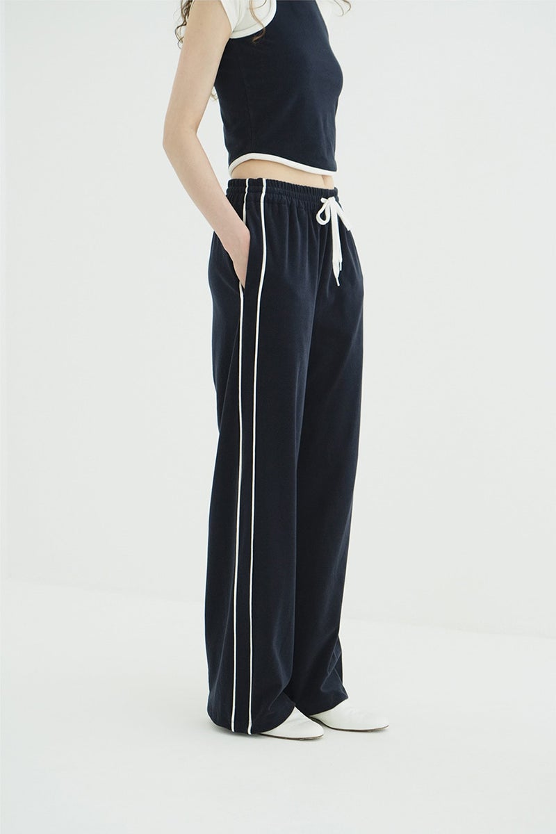 CLANE(クラネ) PILE CONTRAST LINE SET UP パイルコントラストラインセットアップ 11112-5003