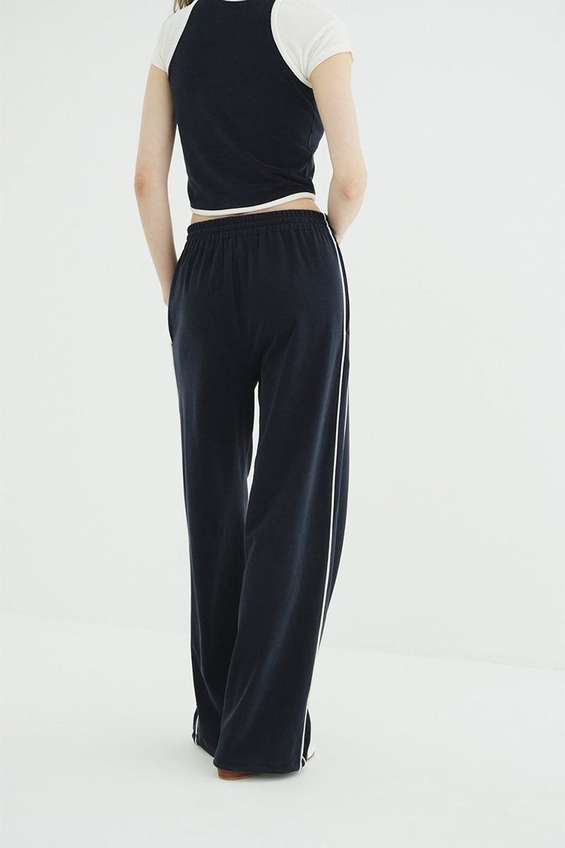 CLANE(クラネ) PILE CONTRAST LINE SET UP パイルコントラストラインセットアップ 11112-5003