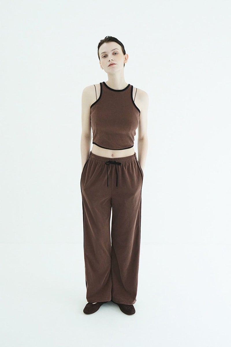 CLANE(クラネ) PILE CONTRAST LINE SET UP パイルコントラストラインセットアップ 11112-5003