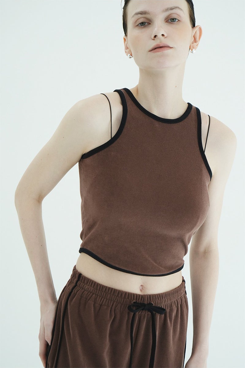 CLANE(クラネ) PILE CONTRAST LINE SET UP パイルコントラストラインセットアップ 11112-5003