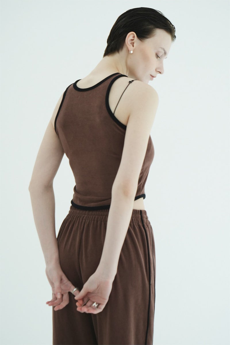 CLANE(クラネ) PILE CONTRAST LINE SET UP パイルコントラストラインセットアップ 11112-5003