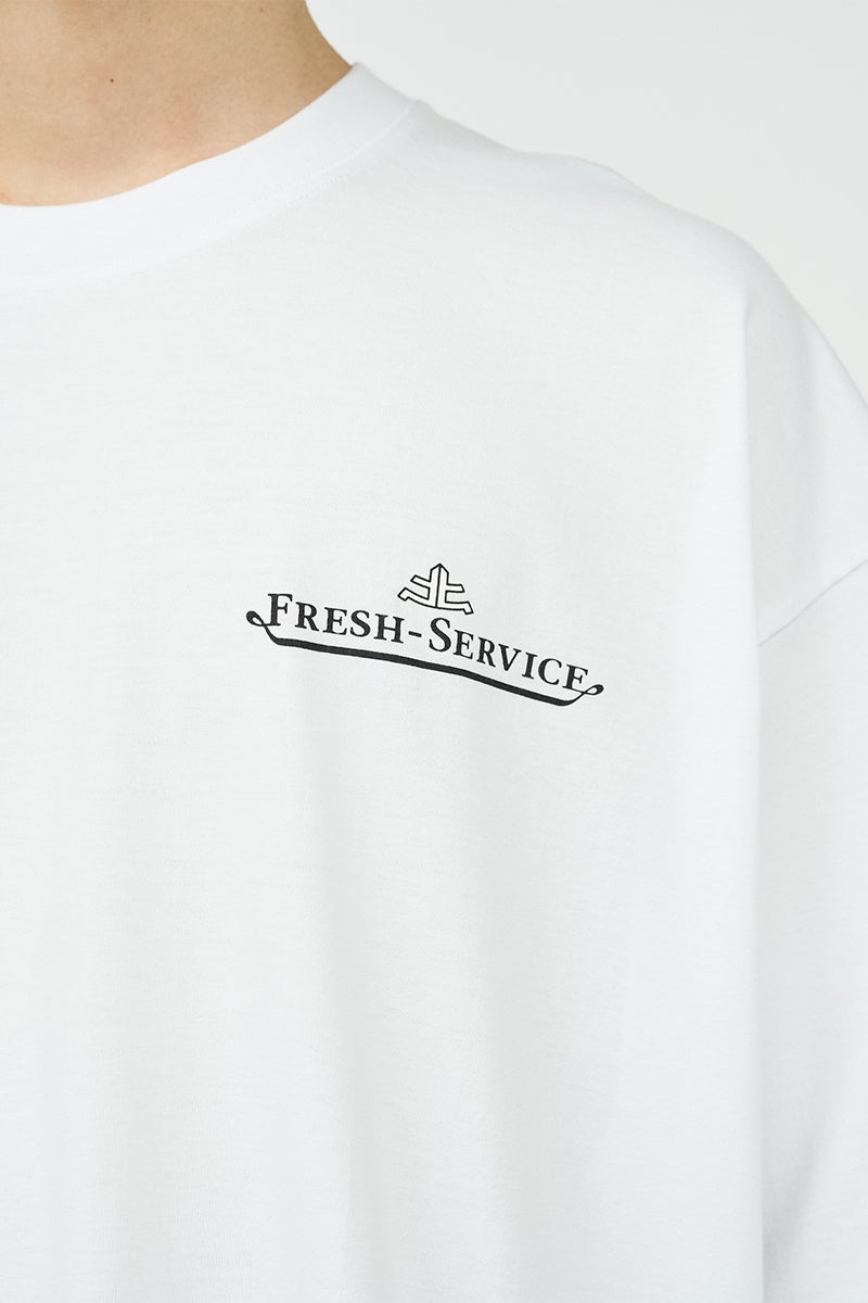 FreshService(フレッシュサービス) CORPORATE PRINTED SS TEE "FF" コーポレートプリント半袖Tシャツ FF FSC263-70137