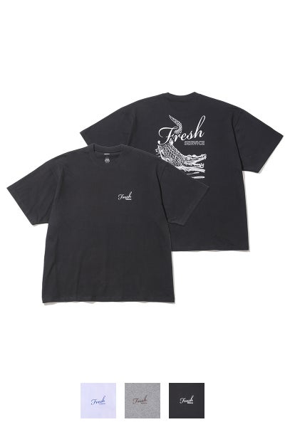 FreshService(フレッシュサービス) CORPORATE PRINTED SS TEE "CROC" コーポレートプリント半袖Tシャツ クロコダイル FSC263-70138