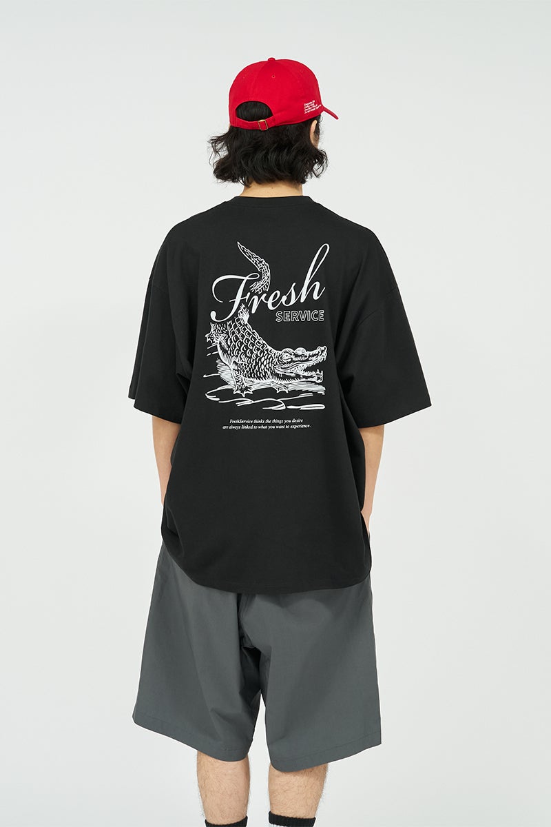 FreshService(フレッシュサービス) CORPORATE PRINTED SS TEE "CROC" コーポレートプリント半袖Tシャツ クロコダイル FSC263-70138