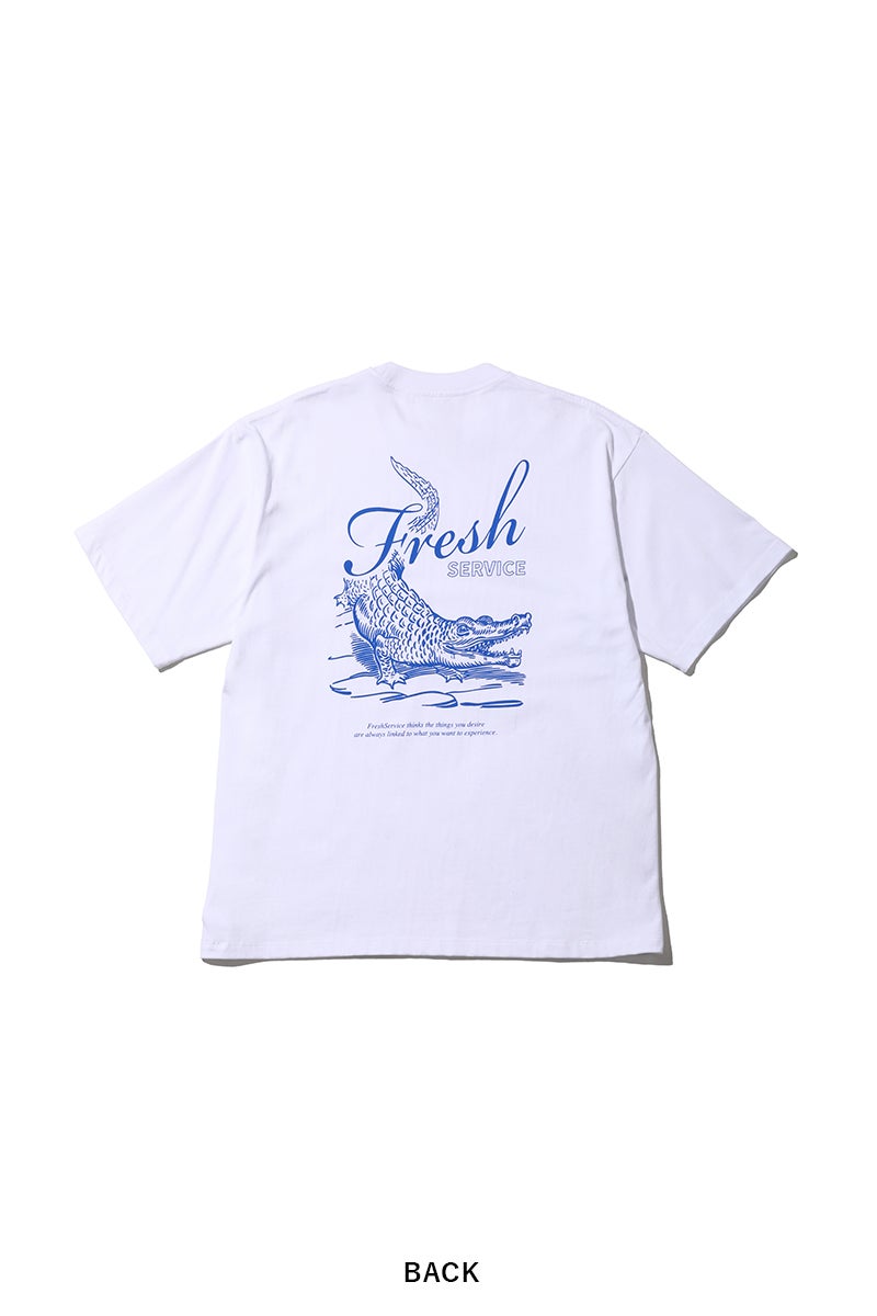 FreshService(フレッシュサービス) CORPORATE PRINTED SS TEE "CROC" コーポレートプリント半袖Tシャツ クロコダイル FSC263-70138