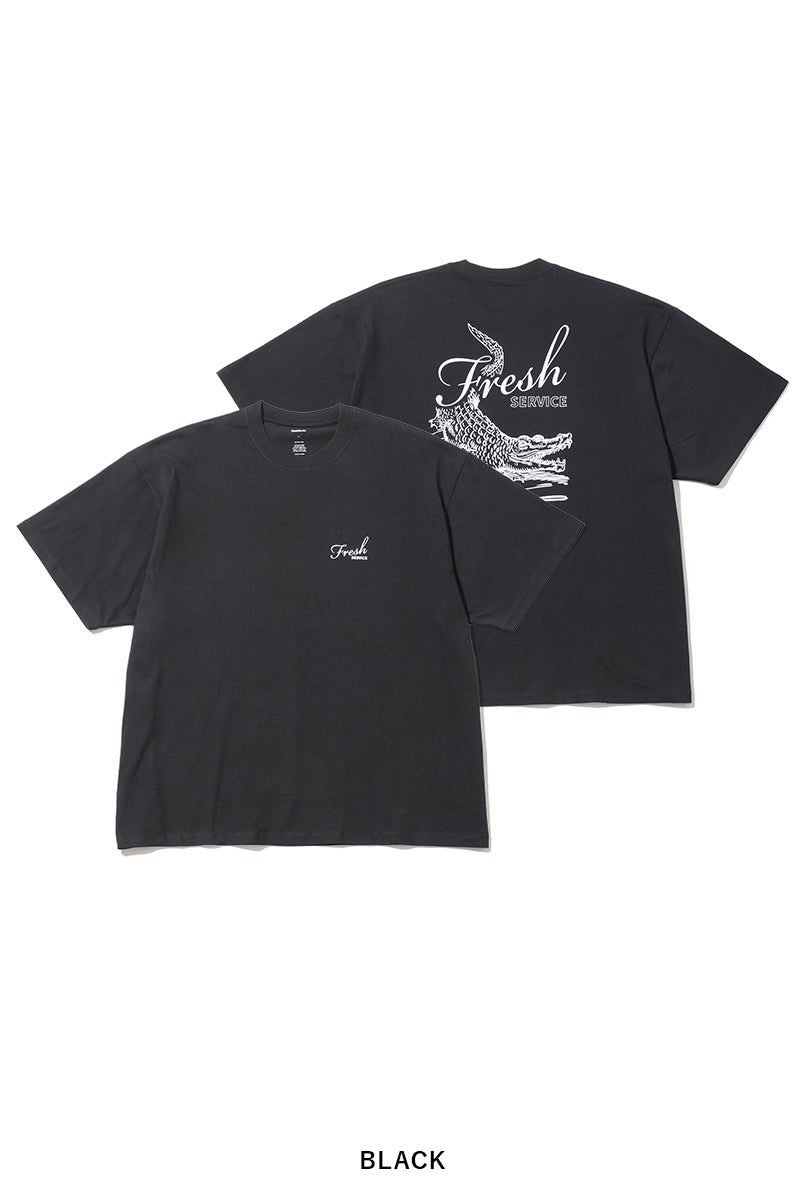 FreshService(フレッシュサービス) CORPORATE PRINTED SS TEE "CROC" コーポレートプリント半袖Tシャツ クロコダイル FSC263-70138