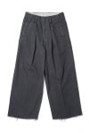 saby(サバイ) TUCK-BUGGY TYPE 3 -Surface dyeing Denim- タックバギーパンツ タイプ3 26A-031808
