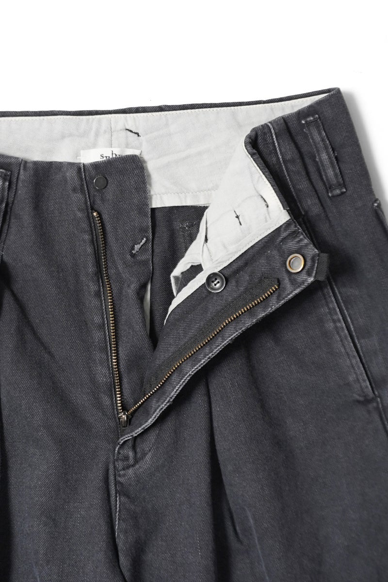 saby(サバイ) TUCK-BUGGY TYPE 3 -Surface dyeing Denim- タックバギーパンツ タイプ3 26A-031808