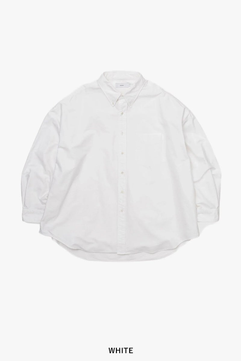 Graphpaper(グラフペーパー) Oxford L/S Oversized B.D Shirts オックスフォード長袖オーバーサイズボタンダウンシャツ GM261-50021B