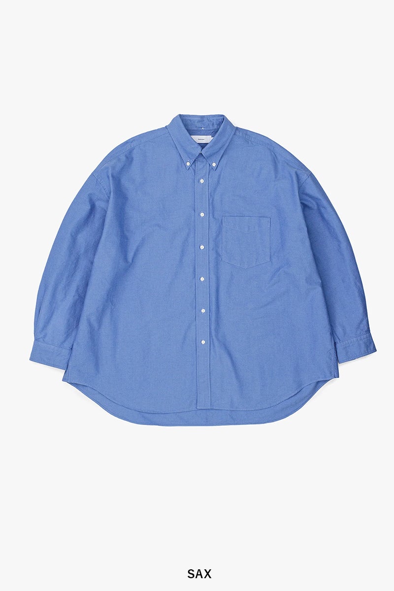 Graphpaper(グラフペーパー) Oxford L/S Oversized B.D Shirts オックスフォード長袖オーバーサイズボタンダウンシャツ GM261-50021B