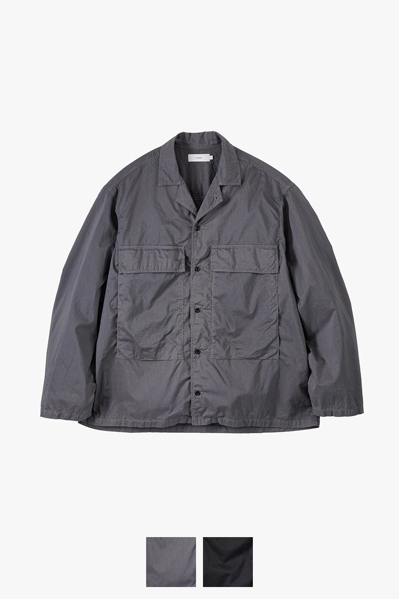 Graphpaper(グラフペーパー) Garment Dyed Typewriter Fatigue Shirt ガーメントダイタイプライターファティーグシャツ GM263-50120B