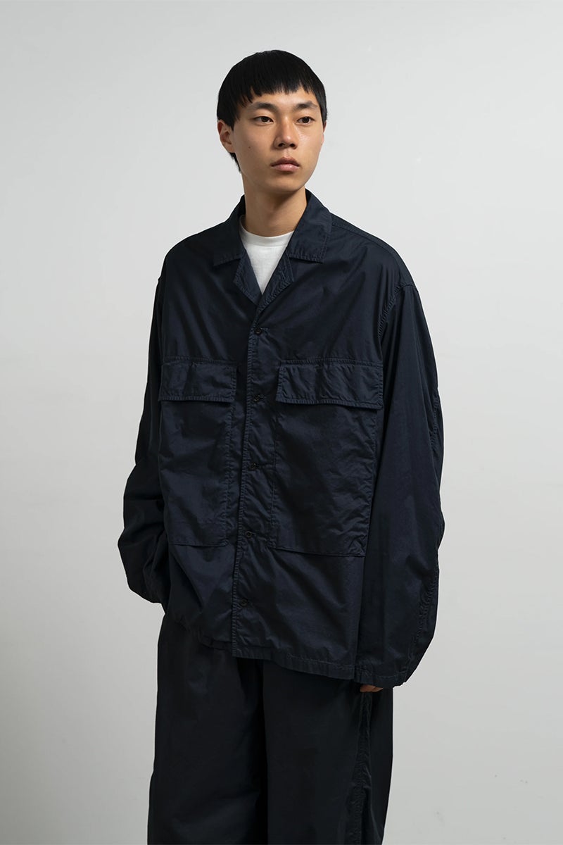 Graphpaper(グラフペーパー) Garment Dyed Typewriter Fatigue Shirt ガーメントダイタイプライターファティーグシャツ GM263-50120B