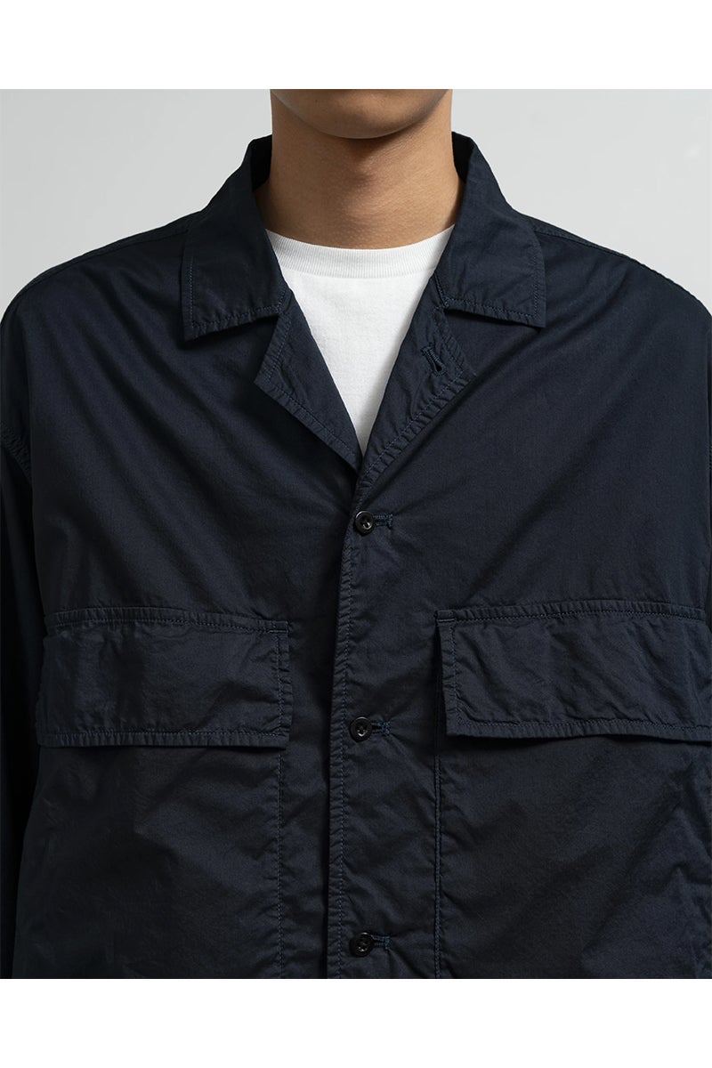 Graphpaper(グラフペーパー) Garment Dyed Typewriter Fatigue Shirt ガーメントダイタイプライターファティーグシャツ GM263-50120B