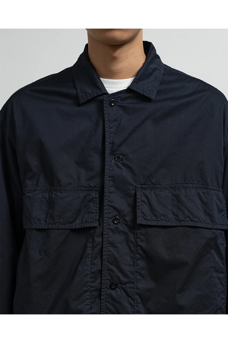 Graphpaper(グラフペーパー) Garment Dyed Typewriter Fatigue Shirt ガーメントダイタイプライターファティーグシャツ GM263-50120B
