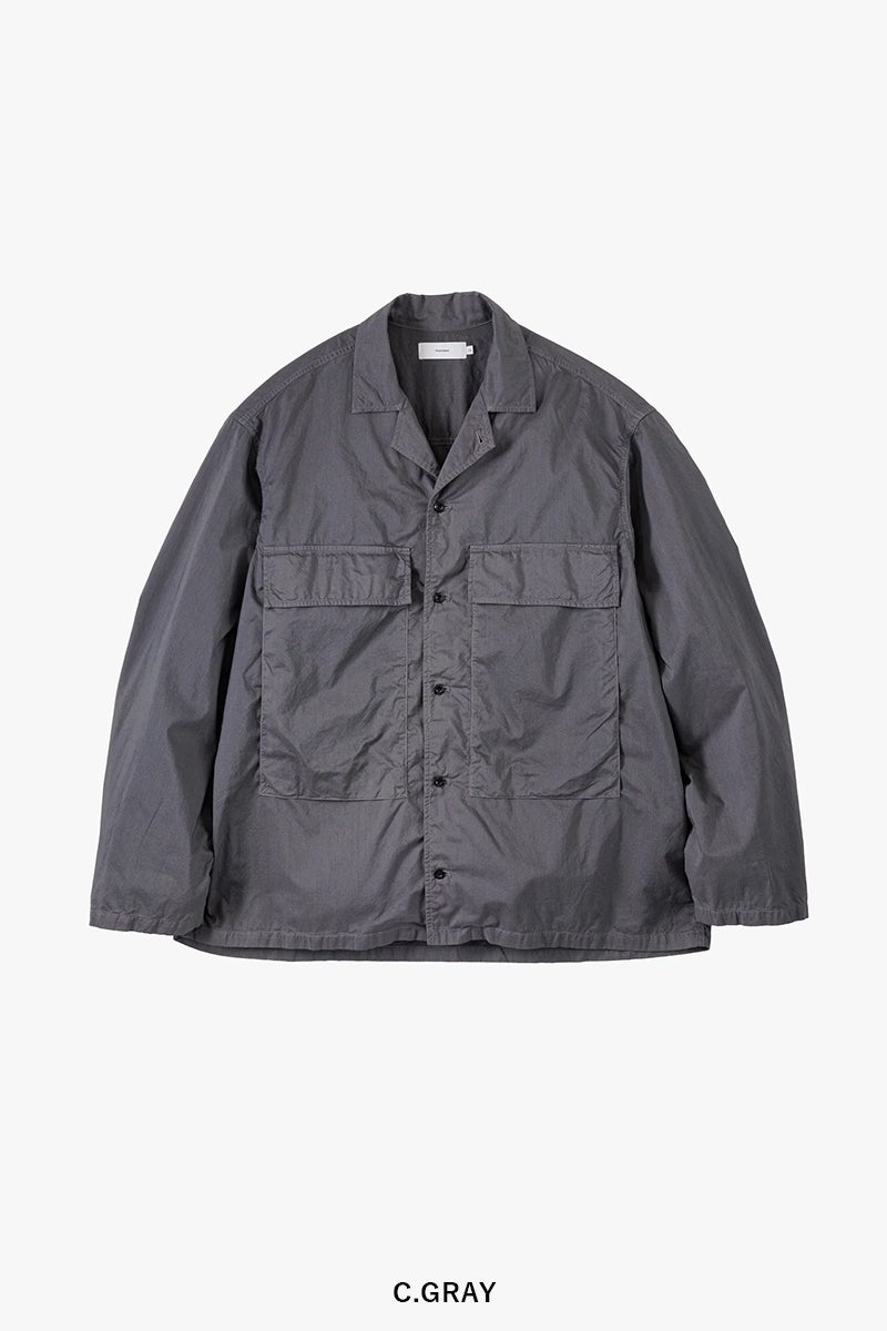 Graphpaper(グラフペーパー) Garment Dyed Typewriter Fatigue Shirt ガーメントダイタイプライターファティーグシャツ GM263-50120B