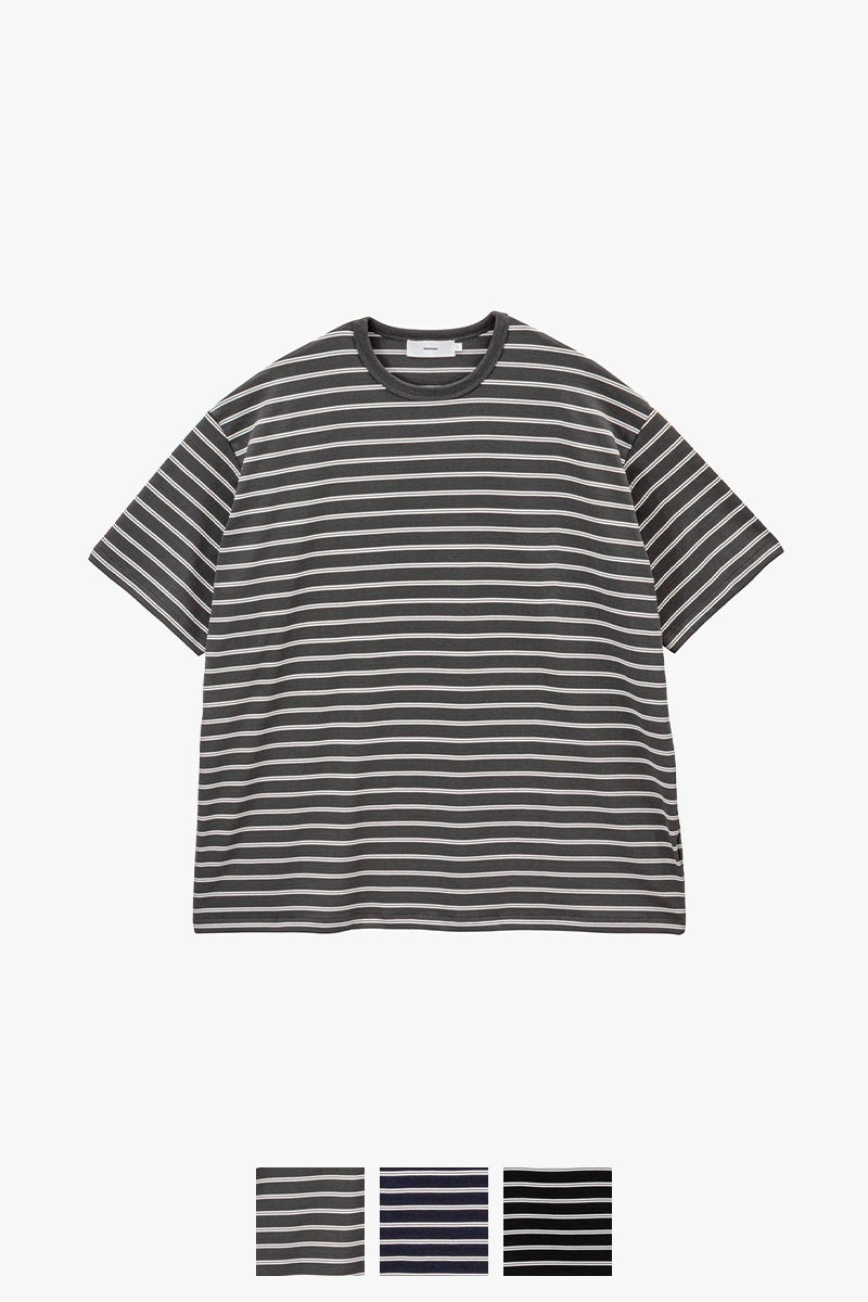 Graphpaper(グラフペーパー) Tri Spun Border S/S Tee トリスパンボーダー半袖Tシャツ GU263-70140B