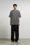 Graphpaper(グラフペーパー) Tri Spun Border S/S Tee トリスパンボーダー半袖Tシャツ GU263-70140B