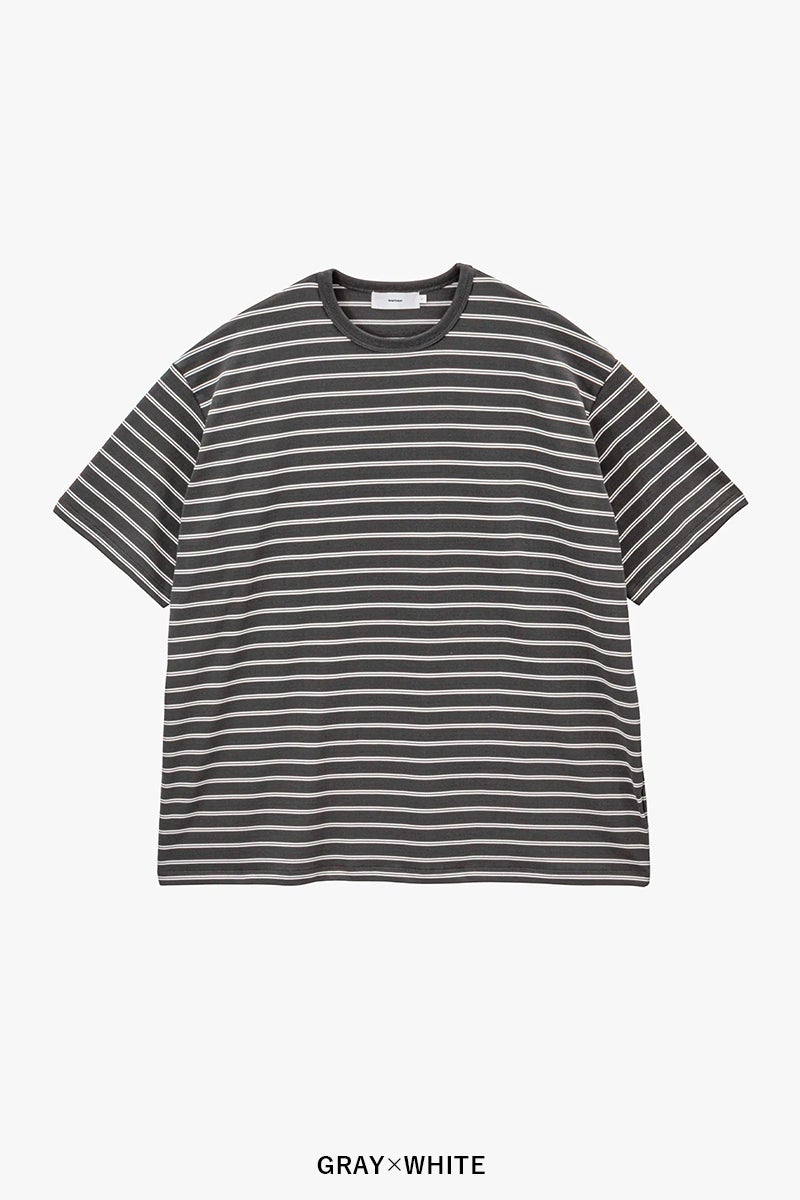 Graphpaper(グラフペーパー) Tri Spun Border S/S Tee トリスパンボーダー半袖Tシャツ GU263-70140B