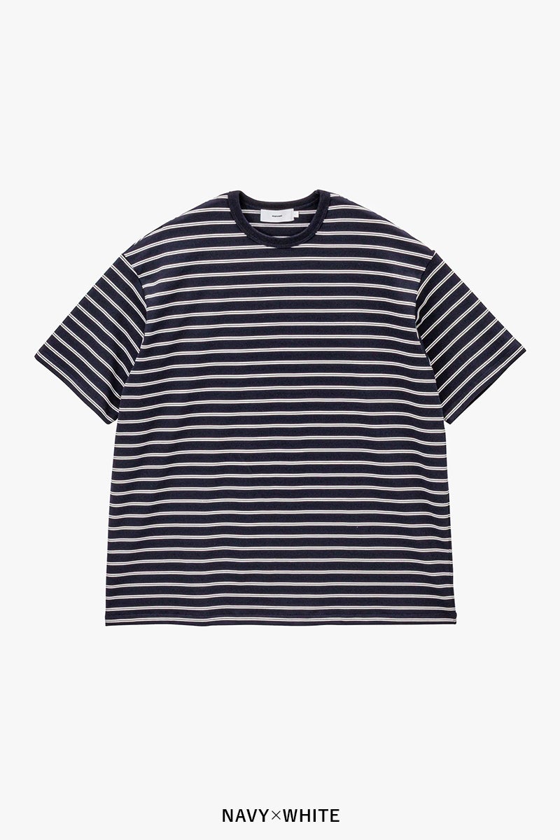 Graphpaper(グラフペーパー) Tri Spun Border S/S Tee トリスパンボーダー半袖Tシャツ GU263-70140B