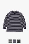 Graphpaper(グラフペーパー) Tri Spun Border L/S Tee トリスパンボーダー長袖Tシャツ GU263-70141B