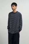 Graphpaper(グラフペーパー) Tri Spun Border L/S Tee トリスパンボーダー長袖Tシャツ GU263-70141B