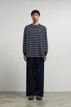 Graphpaper(グラフペーパー) Tri Spun Border L/S Tee トリスパンボーダー長袖Tシャツ GU263-70141B